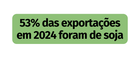 53 das exportações em 2024 foram de soja