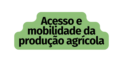 Acesso e mobilidade da produção agrícola